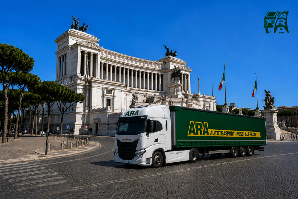 Altare della Pattria con logo ARA Finita